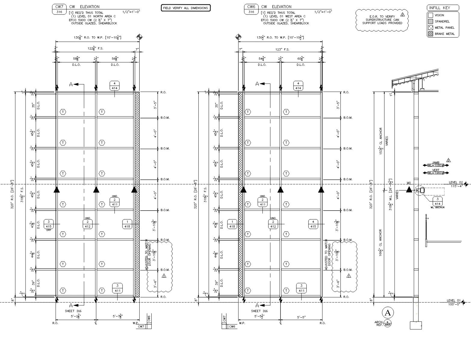 Curtain Wall Shop Drawings and Engineering Minedrafting